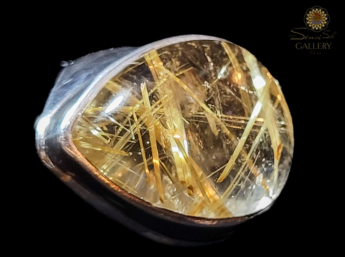 Golden Rutilated Quartz Ring GRQ-111