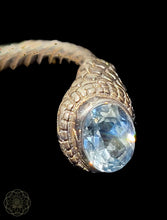 Aquamarine Sterling Silver Bangle Bracelet