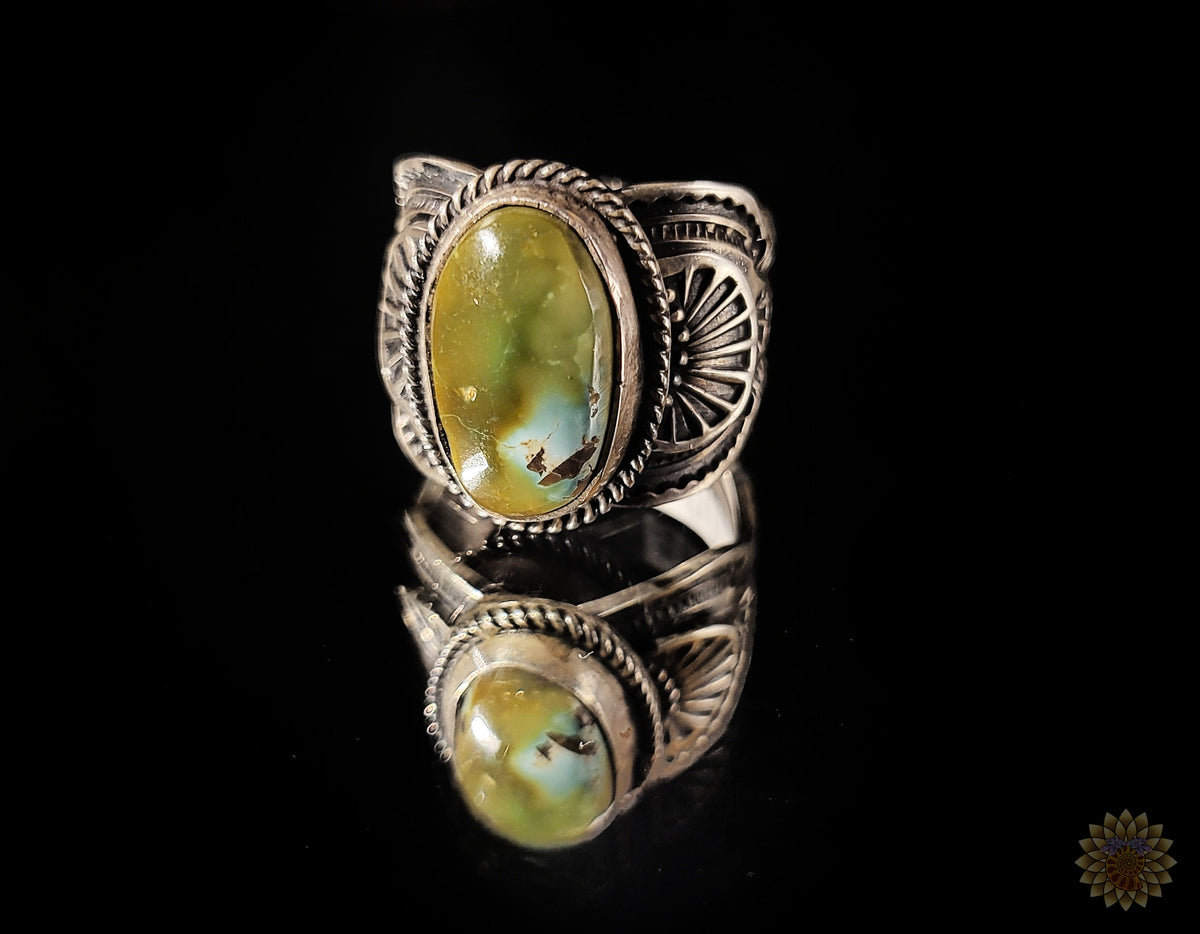 Sunshine Reeves Navajo Turquoise Ring – The Sensi Side Gallery