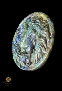 Labradorite Lion Coin