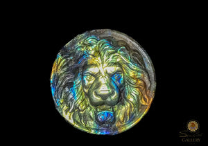 Labradorite Lion Coin