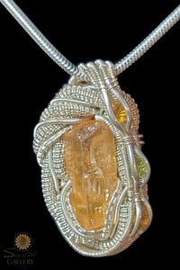 Topaz ~ Artisan Wire Wrap EA-T111