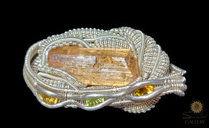 Topaz ~ Artisan Wire Wrap EA-T111