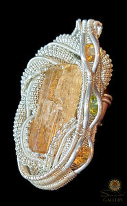 Topaz ~ Artisan Wire Wrap EA-T111