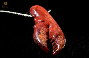 Mrs Claws Glass Lobster Pendant