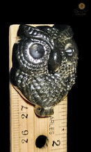 Gold Sheen Obsidian Owl Pendant