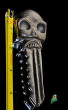 Gold Sheen Obsidian Skull Key