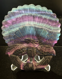 Fluorite Carved Peacock