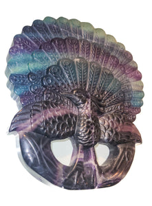 Fluorite Carved Peacock