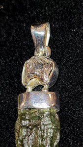Moldavite with Campo de Cielo