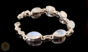 Moonstone Sterling Silver Bracelet