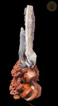 Wolf Carved Amythyst, Agate & Calcite