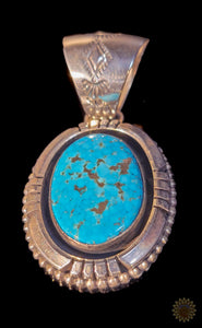 Jimmy Lee Navajo Turquoise Pendant