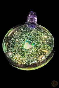 Dichroic Glass Pendant with Opal
