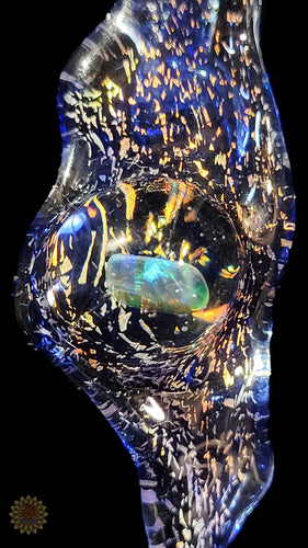 Glass Pendant with Opal