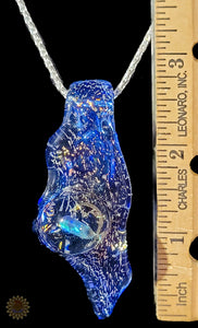 Dichroic Glass Pendant with Opal