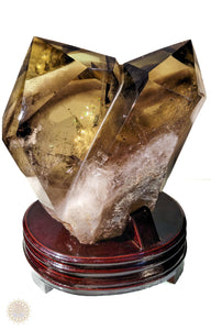Smokey Citrine Double Point