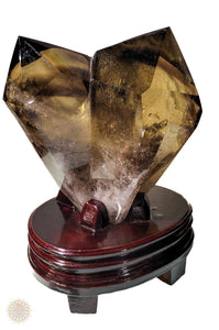 Smokey Citrine Double Point