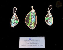 Butterfly Wing Pendant & Earring Set