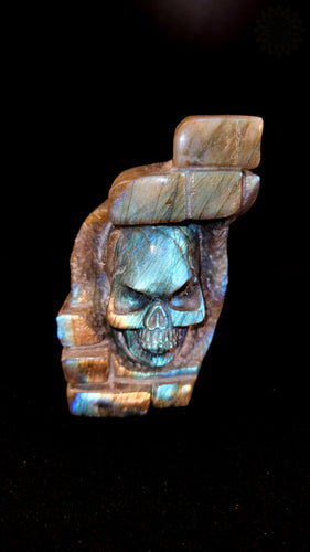 Labradorite Carved Skull