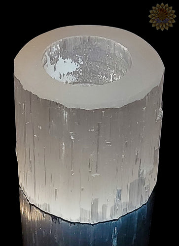 Selenite Candle Holder