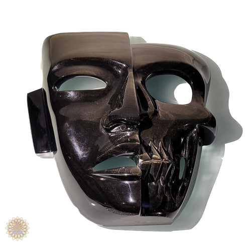 Silver Sheen Obsidian Duo Mask