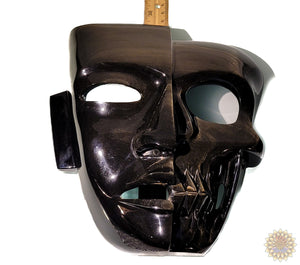 Silver Sheen Obsidian Duo Mask