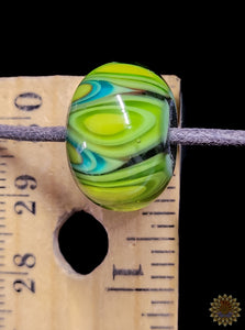 Hand-blown Glass Pendant & Beads