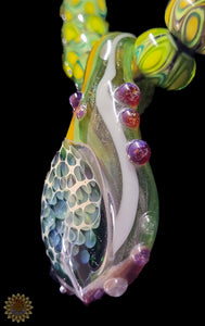 Hand-blown Glass Pendant & Beads