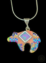 Native Mosaic Bear Pendant