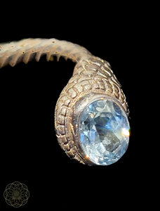 Blue Topaz Sterling Silver Bangle Bracelet