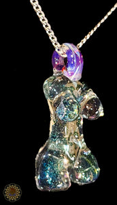 Glass Goddess Bust Pendant