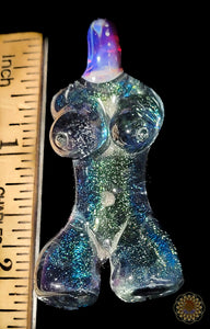 Glass Goddess Bust Pendant