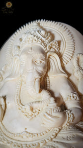 Ganesh Moose Antler Carving