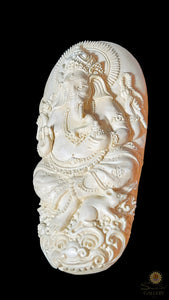 Ganesh Moose Antler Carving