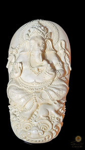 Ganesh Moose Antler Carving
