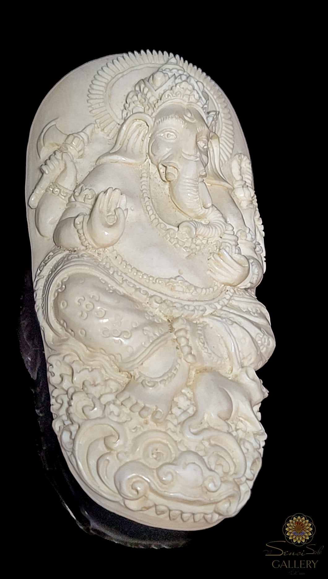Ganesh Moose Antler Carving